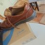 Mens Brown leather Clarks Shoes Image 8