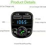 FM Transmitter Aux Modulator Bluetooth Handsfree Car Kit Car Audio MP3 Player with 3.1A Quick Charge Dual USB Car Charger iPhone iPad Tablet Image 2