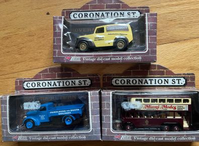Vintage Coronation Street Diecast Models BOXED
