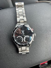 TAG Heuer Carrera Calibre S Chronograph.Black Dial. 43mm. Swiss Made