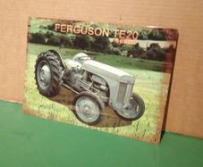 Ferguson TE 20 tin sign Grey Fergie metal sign