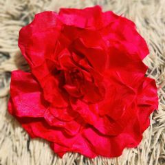 Vibrant Pink Flower Hair Clip  Bold & Beautiful