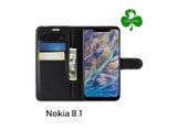 For  Nokia 8.1 Wallet Leather Case Flip Book Cover Pouch with Card Pocket