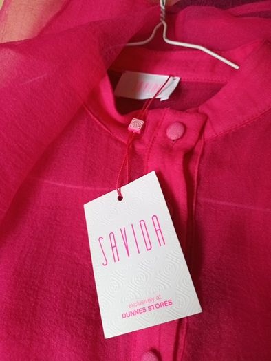 Savida  Nati Organza Blouse.  S.L - 14.   B.N.W.T