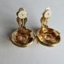 Vintage Gold Rope Edge and Pearl Earrings Image 5