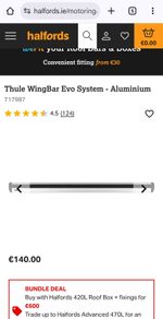 Thule roof bars