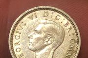 1938 3 pence George VI Silver
