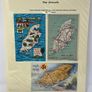 24 Beautifully written up Isle of Man display pages with lots of postcards and stamps. Maps, IOM TT and Manx cat noted Image 4