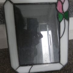 Leaded Glass Art Deco Picture Frame 4 euro