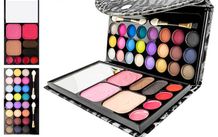 Makeup Palette - 33 Colors Make Up Set - Cosmetic Wallet Case - SILVER