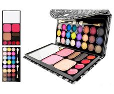 Makeup Palette - 33 Colors Make Up Set - Cosmetic Wallet Case - SILVER