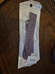 purple rubber watch strap