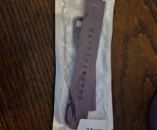 purple rubber watch strap