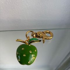 Joan Rivers Green Apple Keychain