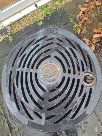 Old province gas heater (used as outdoor fire pit)