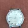 Vintage 1969 men's Timex Marlin brushed silver dial calendar wristwatch Image 2