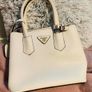 Elegant White Handbag + Wallet Set (Prada-inspired) Image 2