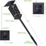 Solar Lights Outdoor, 4 Pack Solar Lights Outdoor Garden 11 Working Hours IP65 Waterproof Auto On/Off Garden Lights Solar Powered, Foldable Design Solar Lights for Yard Christmas Wedding Party Decor Image 3