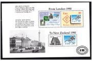 1990 Ireland New Zealand Overprint on Pane extracted from Penny Black Booklet (type 2) Mint Never Hinged (MNH). Note example perforations are not aligned