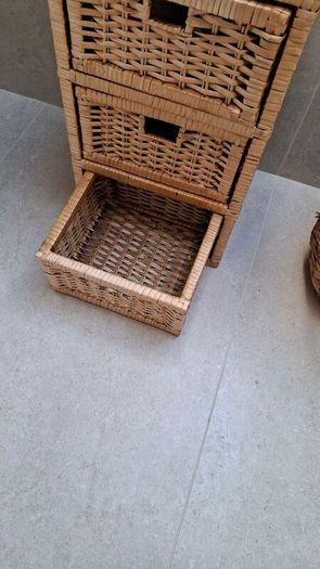 Wicker Rattan Storage Drawers