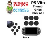 PS Vita 1000 2000 Silicone Analog Thumb Stick Grips Caps Black PSP
