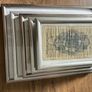 Set of 5 Vintage Banknotes in Frames  Historical Currency Display Image 2