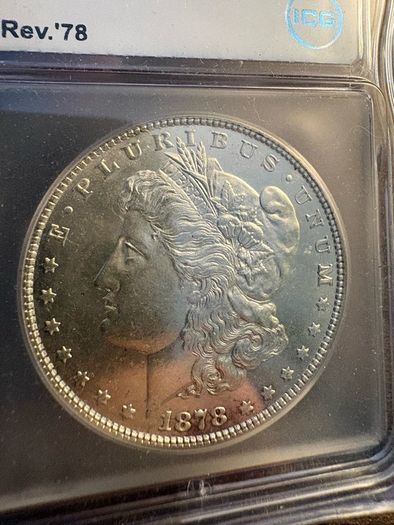 USA 1878 7TF, Reverse of 78 Morgan Dollar MS62
