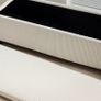 Storage ottoman With Storage Bench Beige Image 4