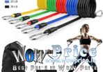 11Pcs Resistance Bands Set Pull Rope Gym Home Fitness Workout Crossfit Yoga Tube