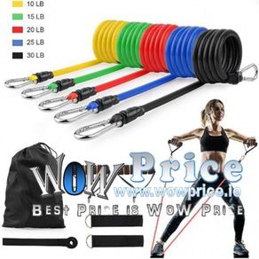 11Pcs Resistance Bands Set Pull Rope Gym Home Fitness Workout Crossfit Yoga Tube