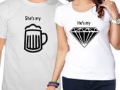 Beer and Diamond Couple T-shirts love t-shirts valentines day gift present