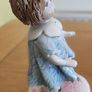 Lino Zampiva Spaghetti Hair Porcelain Girl Figurine Image 5