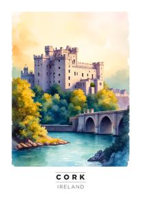 Cork Wall Art print, Travel Art Poster