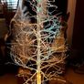 White Twig fibre optic Christmas Tree. Image 3