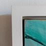 85cm Large Original Abstract Painting Framed Original Painting Retro Eclectic Boho Eclectic Vintage Art Nouveau Miama Beach Style Image 5
