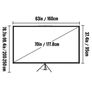 60 70 80 90 100 110 Inch Tripod Projector Screen With Stand 16:9 4K HD Portable Home Cinema for Indoor & Outdoor Projection Image 4