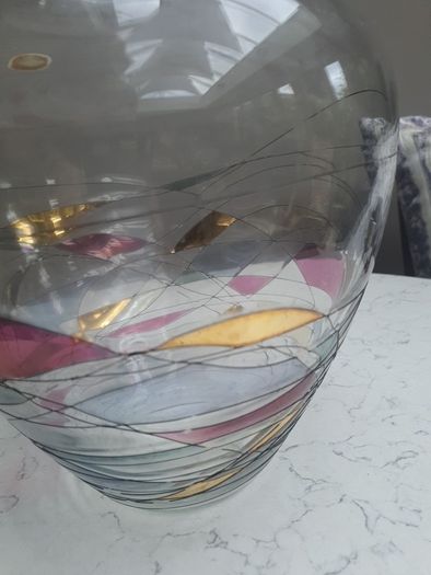 Large Vintage Clarenbridge Glass Vase