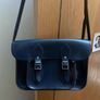 Zatchels dark blue leather satchel Image 2