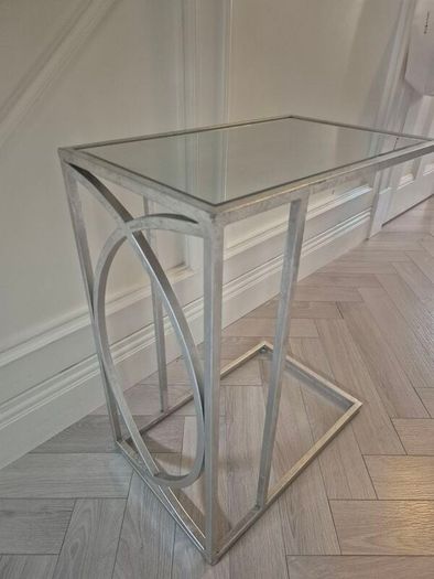Silver side table