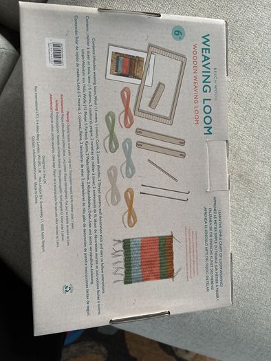 Wooden weaving loom set rrp 40E