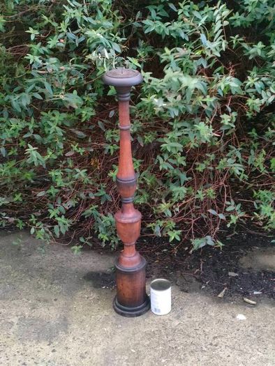 3 Foot 19th Century Mahogany Candle Stick