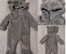 Warm cosy Hooded pramsuit all in one