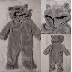 Warm cosy Hooded pramsuit all in one