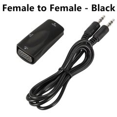 Male to Female HDMI-compatible to VGA Adapter HD 1080P Audio Cable Converter For PC Laptop TV Box Computer Display Projector