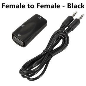 Male to Female HDMI-compatible to VGA Adapter HD 1080P Audio Cable Converter For PC Laptop TV Box Computer Display Projector