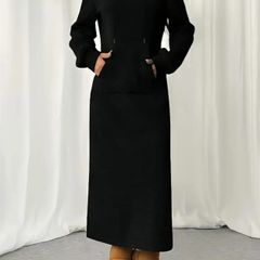 Hooded maxi dress