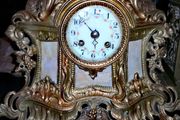 1850 French gilded mantel clock