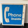 Vintage Phone Inside 30 X 30cm Sign Image 2