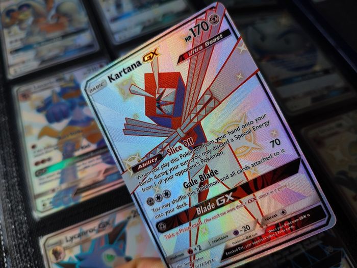 Kartana GX ! Full Art ! Shiny Ultra Rare ! from Hidden Fates Set ! 2019 ! Pokemon Card !