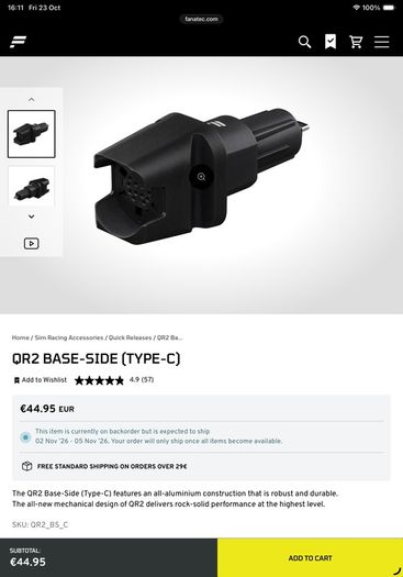 Fanatec Csl DD Fullforce 8nm